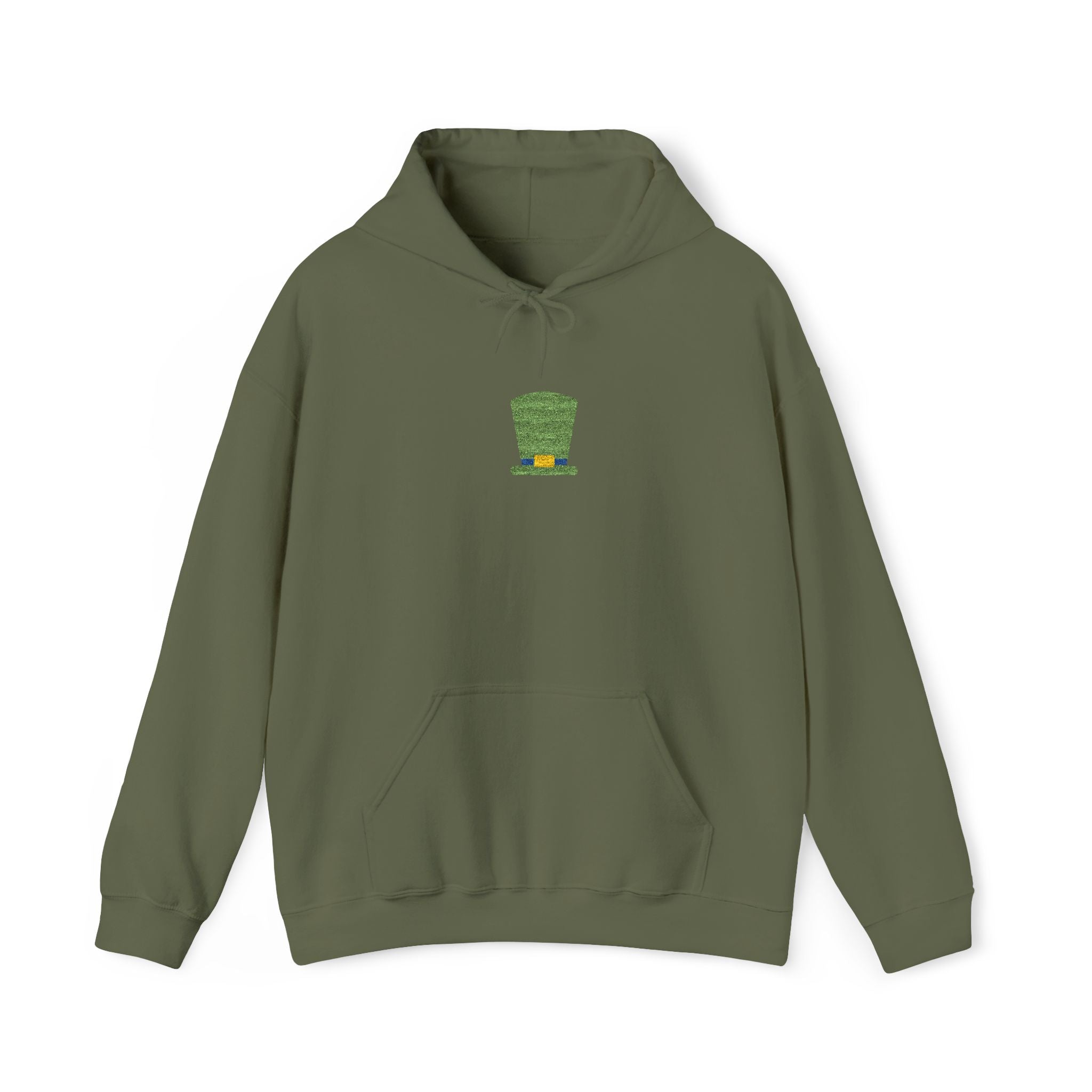 Unisex St. Patrick’s Center Embroidered Leprechaun Hat Hoodie — Cloversense