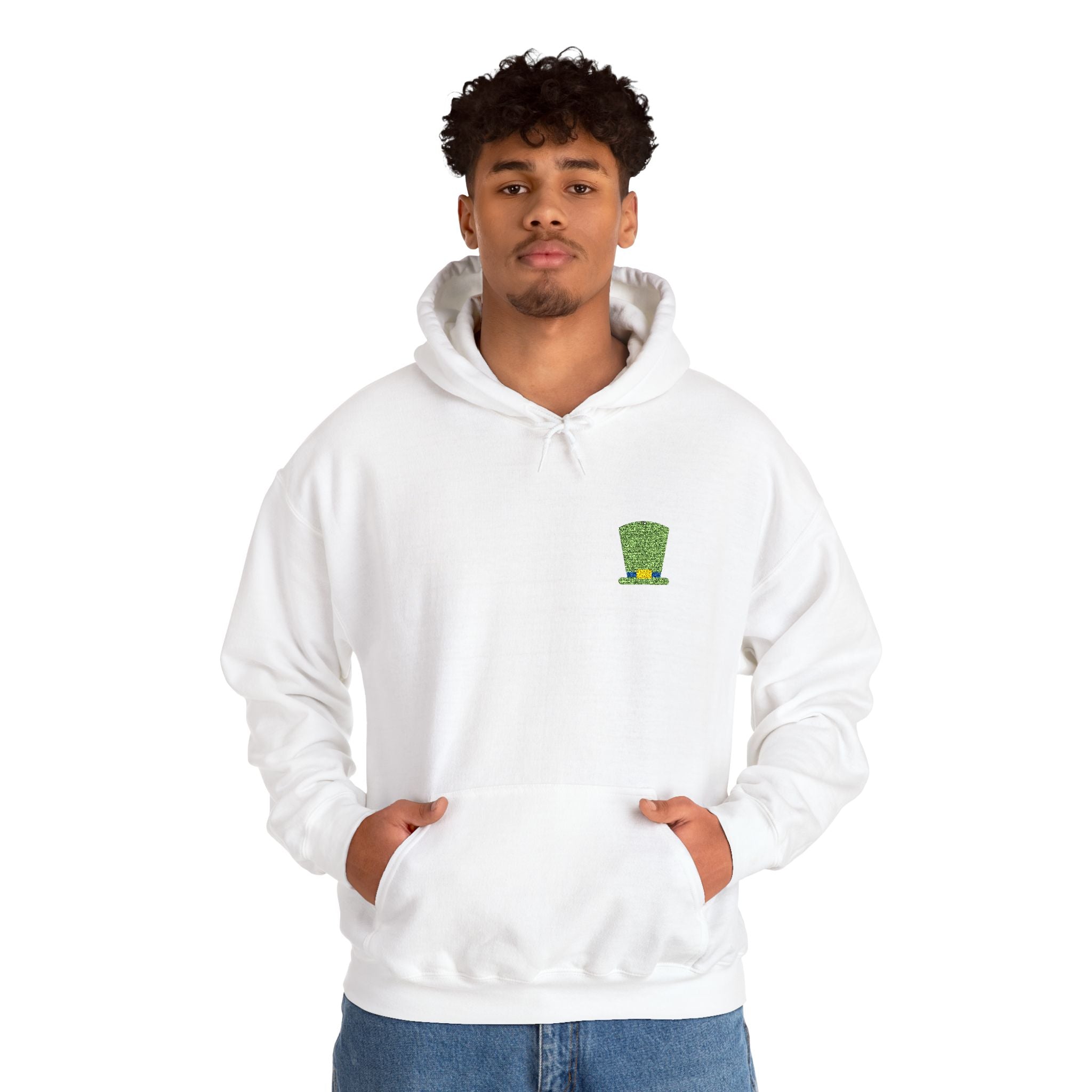 Unisex St. Patrick’s Embroidered Leprechaun Hat Hoodie — Cloversense
