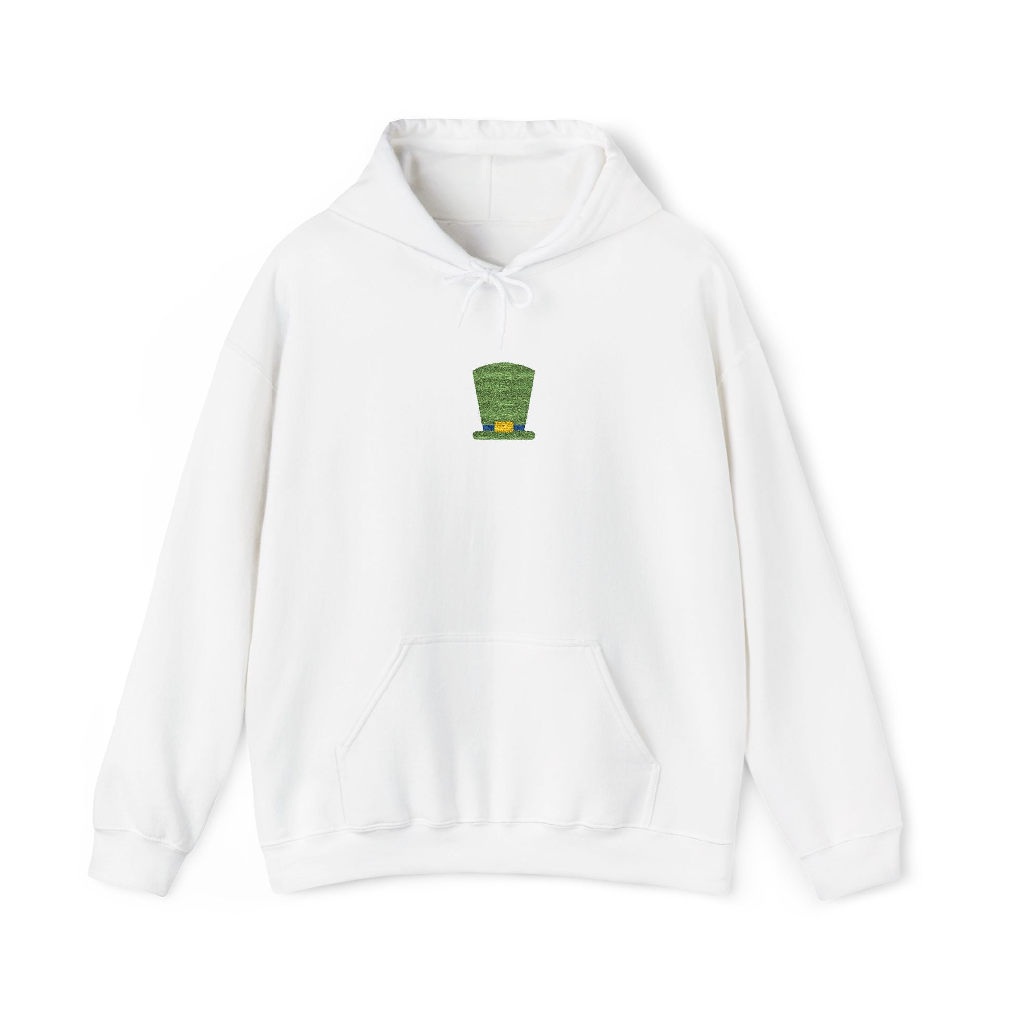 Unisex St. Patrick’s Center Embroidered Leprechaun Hat Hoodie — Cloversense