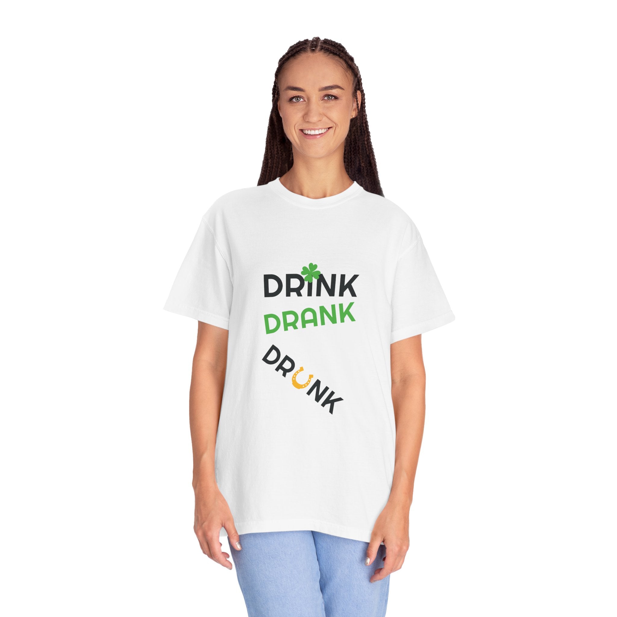 Drink Drank Drunk St. Patrick's Day T-Shirt — Cloversense St. Patrick's Tee