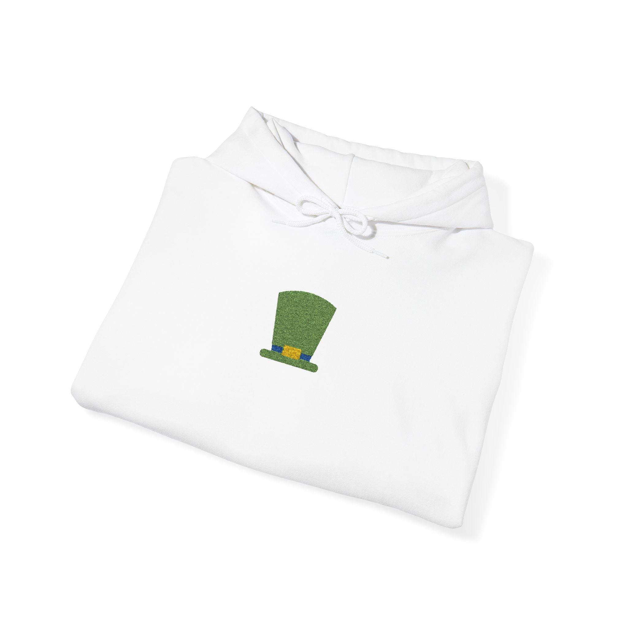 Unisex St. Patrick’s Center Embroidered Leprechaun Hat Hoodie — Cloversense