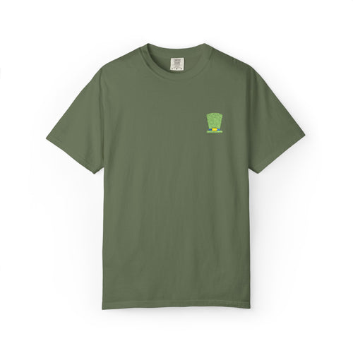 St. Patrick's Embroidered Leprechaun Hat T-Shirt — Cloversense St. Patrick's Tee