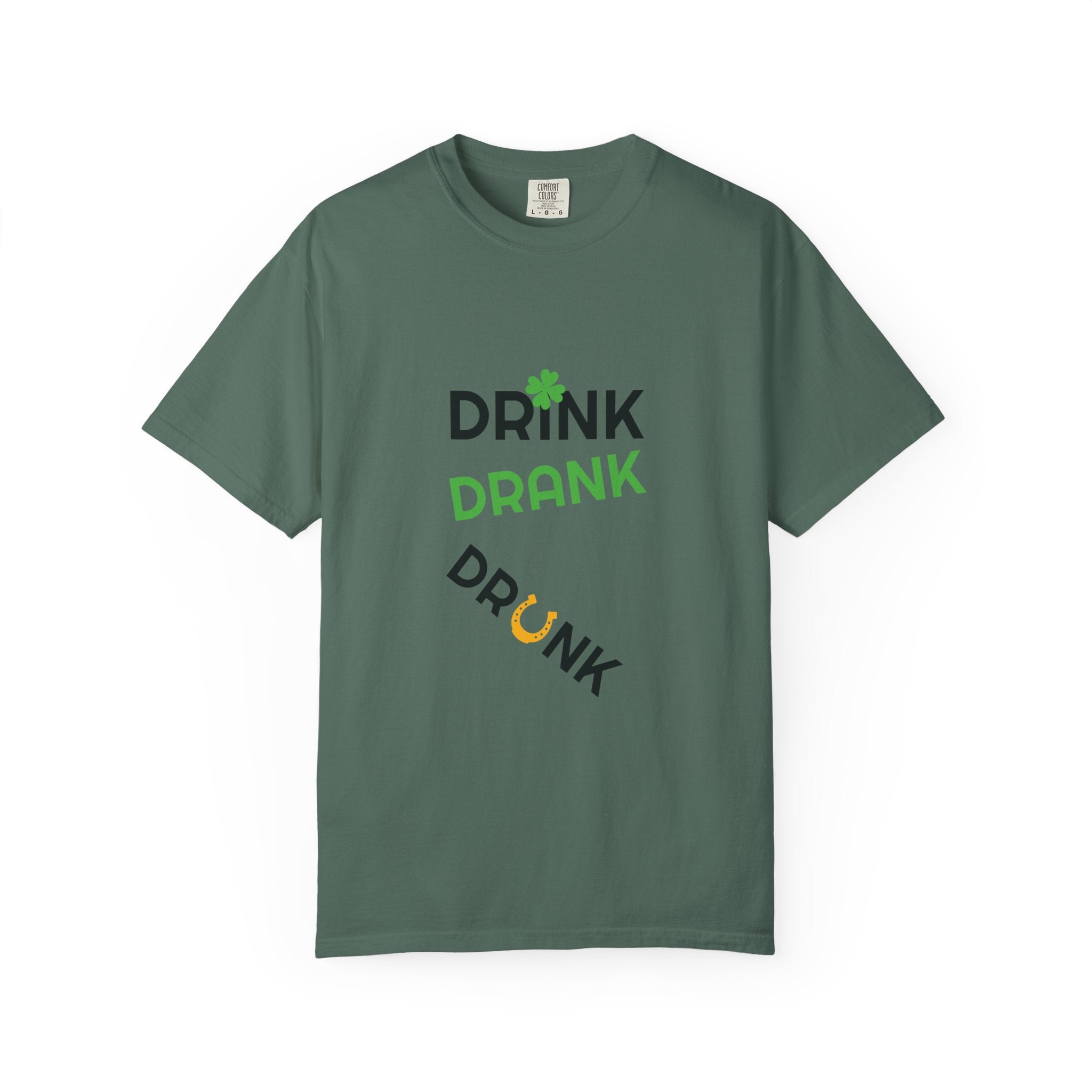 Drink Drank Drunk St. Patrick's Day T-Shirt — Cloversense St. Patrick's Tee