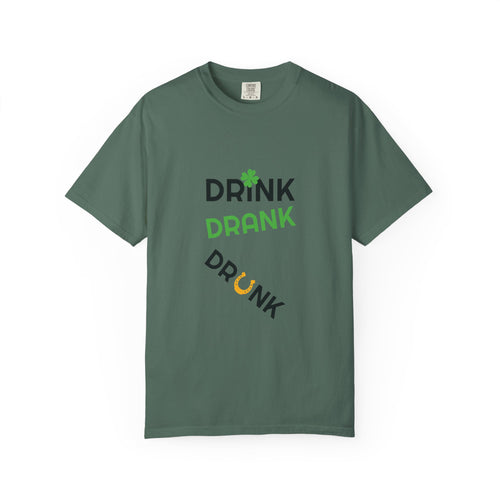 Drink Drank Drunk St. Patrick's Day T-Shirt — Cloversense St. Patrick's Tee
