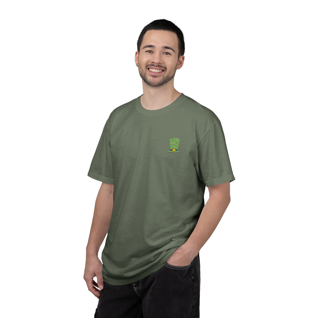 St. Patrick's Embroidered Leprechaun Hat T-Shirt — Cloversense St. Patrick's Tee