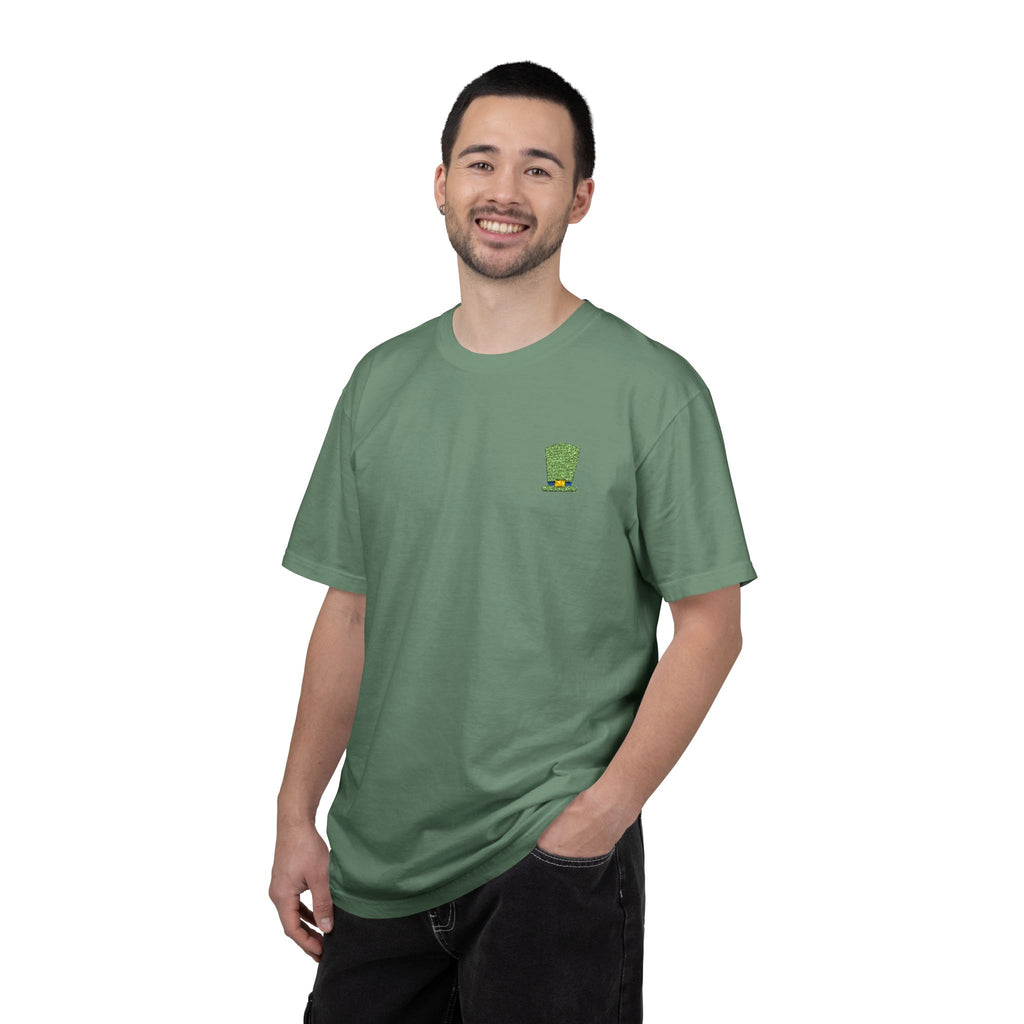 St. Patrick's Embroidered Leprechaun Hat T-Shirt — Cloversense St. Patrick's Tee
