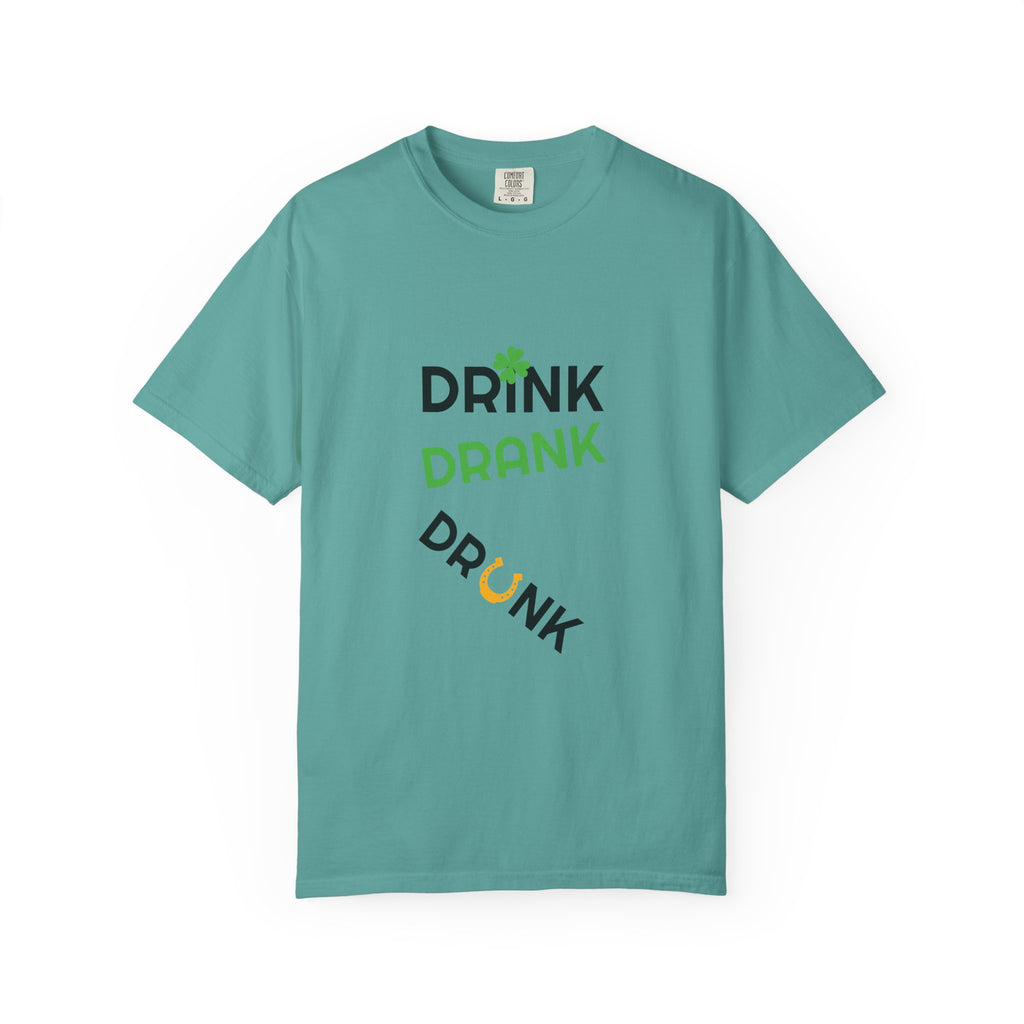 Drink Drank Drunk St. Patrick's Day T-Shirt — Cloversense St. Patrick's Tee