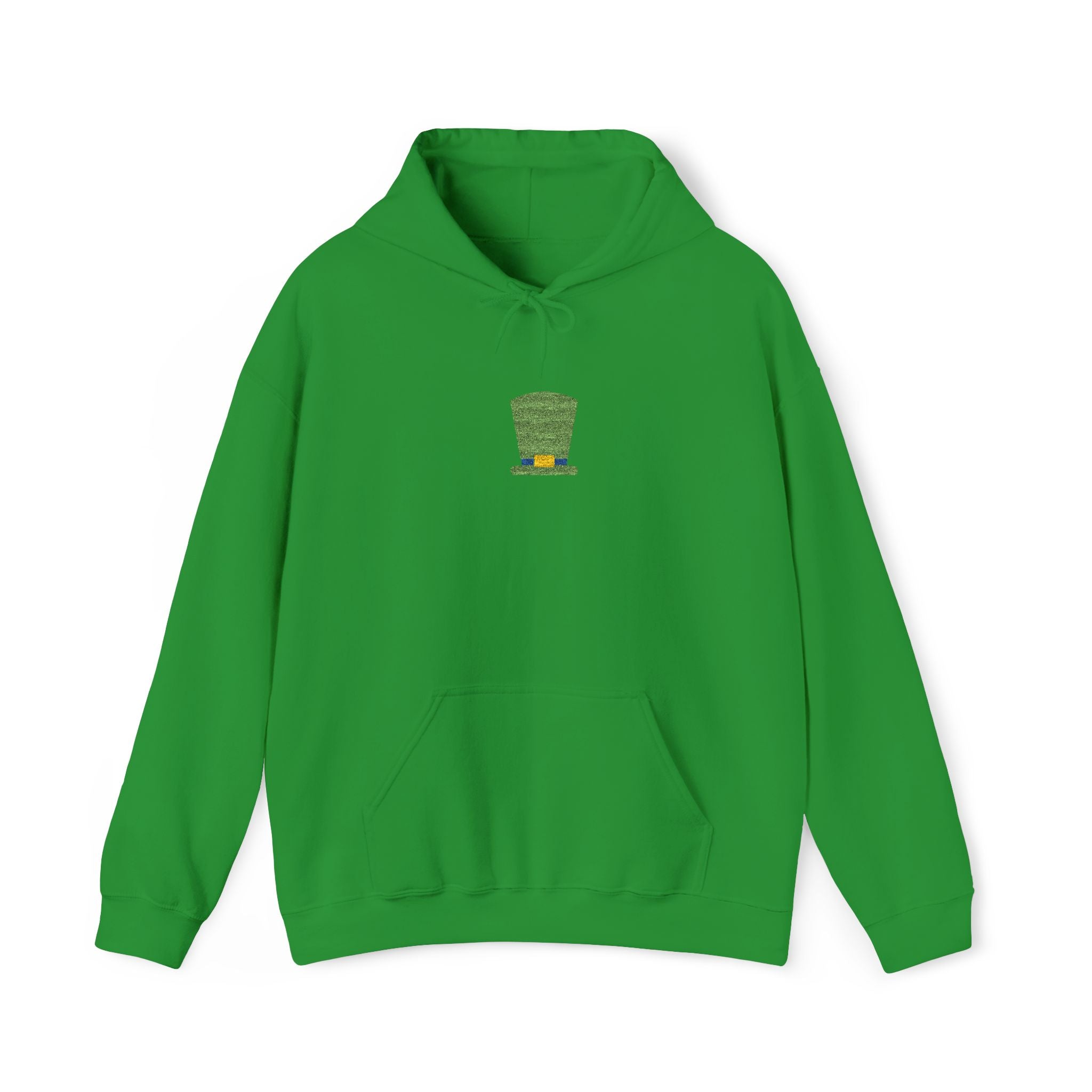 Unisex St. Patrick’s Center Embroidered Leprechaun Hat Hoodie — Cloversense