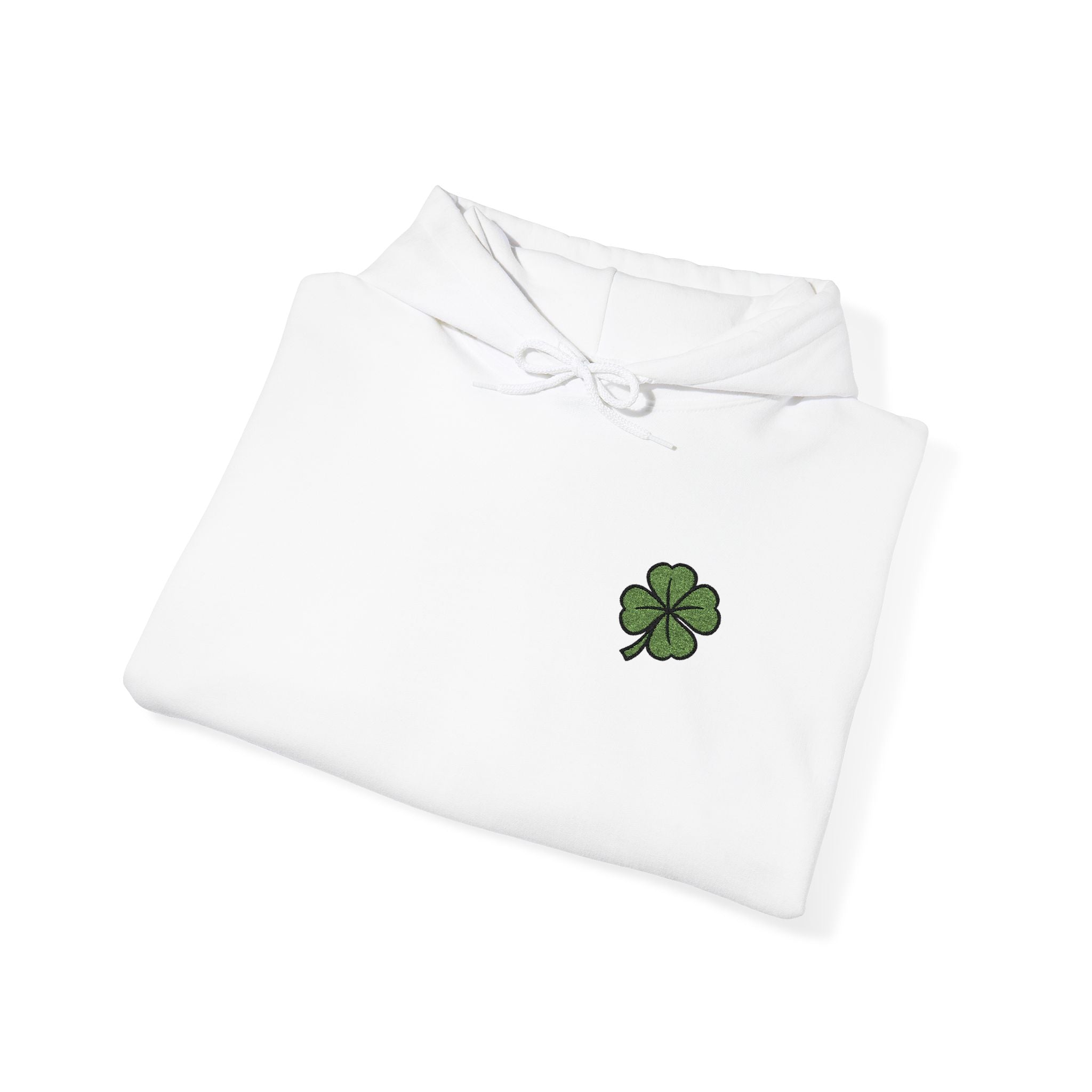 Unisex St. Patrick's Embroidered Lucky Clover Patch Hoodie — Cloversense