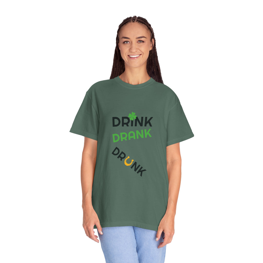 Drink Drank Drunk St. Patrick's Day T-Shirt — Cloversense St. Patrick's Tee
