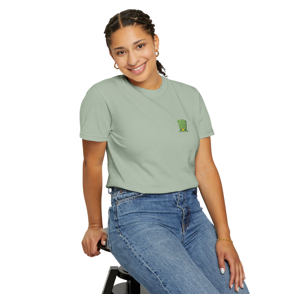 St. Patrick's Embroidered Leprechaun Hat T-Shirt — Cloversense St. Patrick's Tee